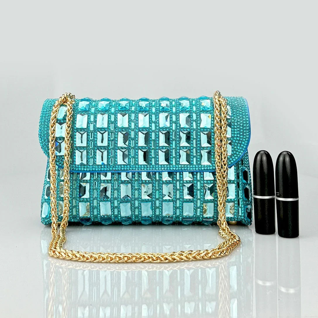 Vioraia Ayesha Gemstones Clutch Bag