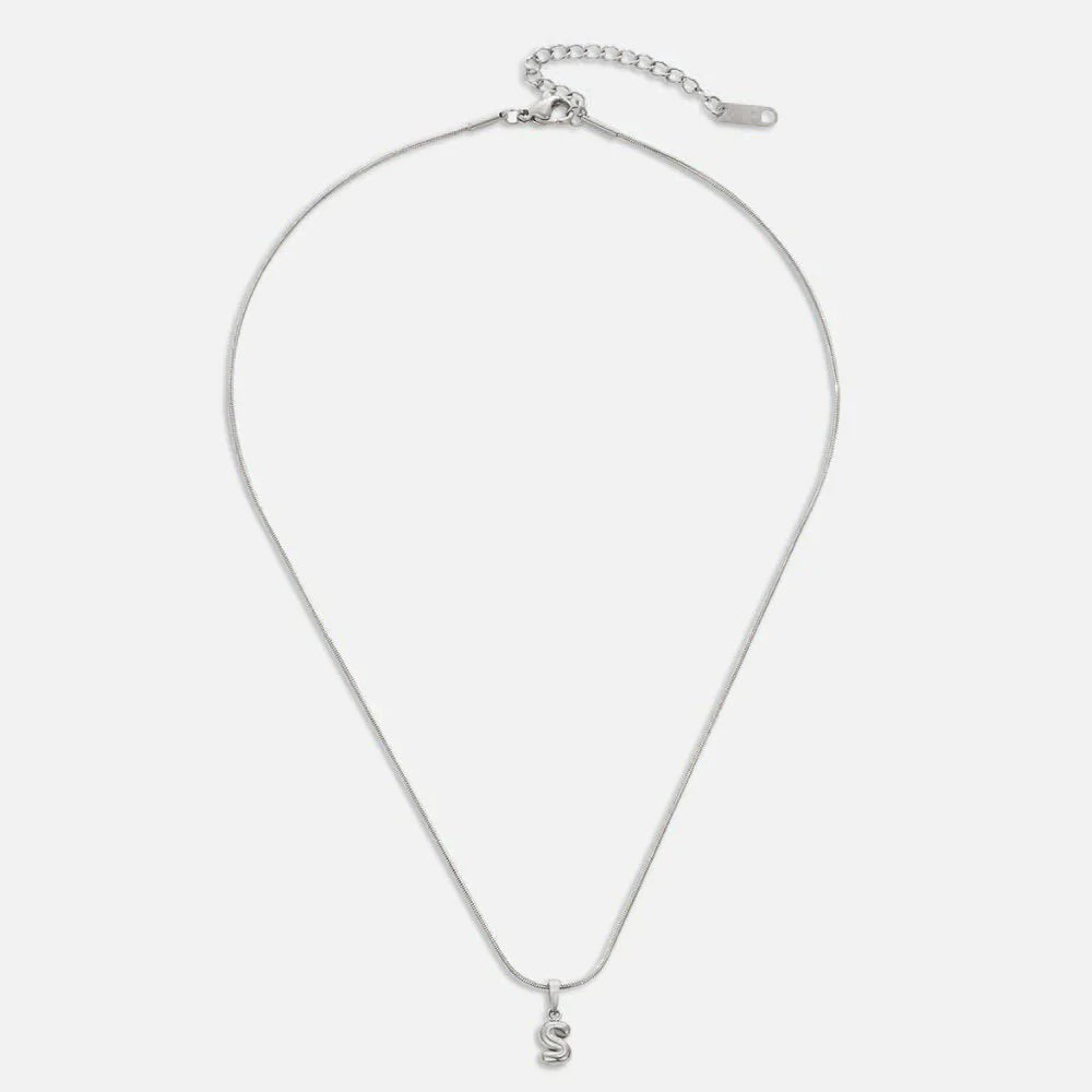 Vioraia Bubble Letter Necklace