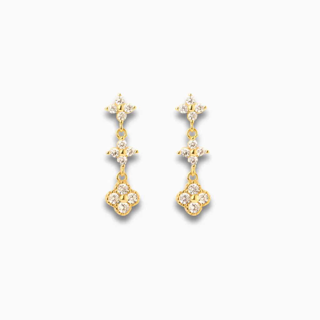 Vioraia Evelyn Crystal Bloom Earrings
