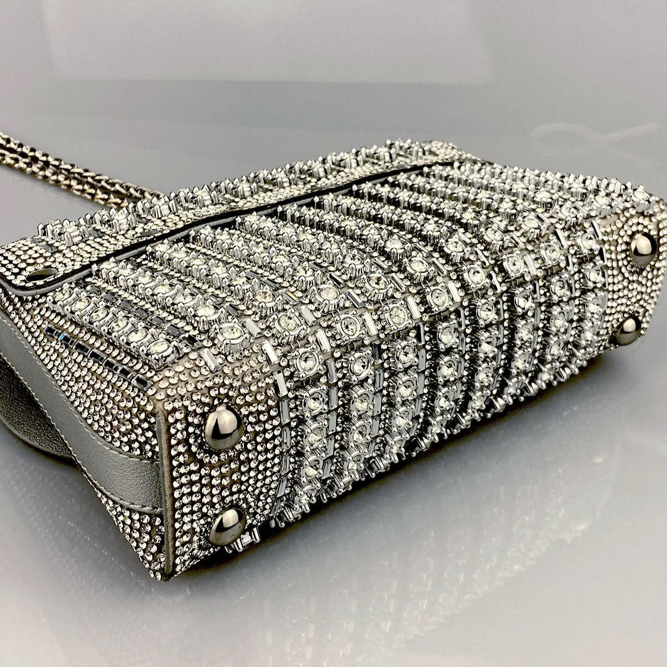 Vioraia Chantal Diamond Clutch Bag