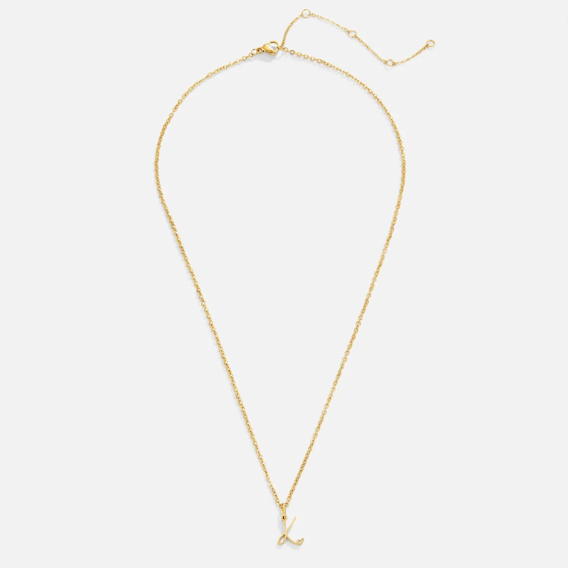 Vioraia Gold Letter Heart Necklace