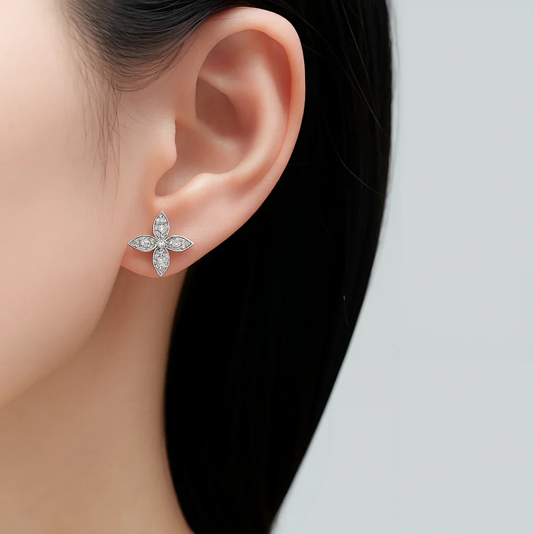 Vioraia Lyra Bloom Frost Earrings