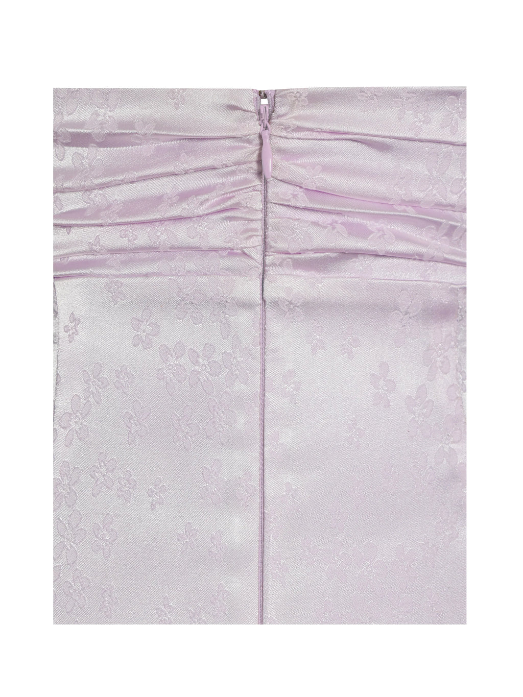 Paolina Taro Pink Jacquard Ruffle Mermaid Maxi Dress