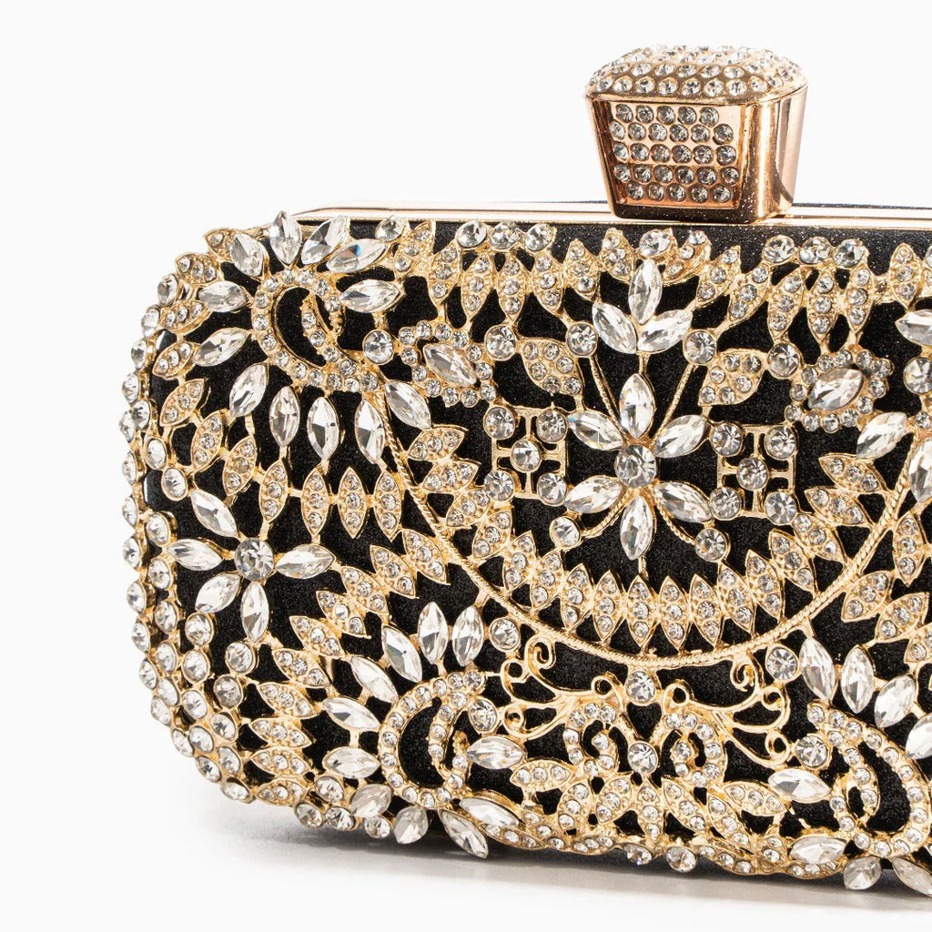 Vioraia Luxurious Flower Clutch Bag