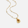 Vioraia Tiger Stone Pendant Necklace