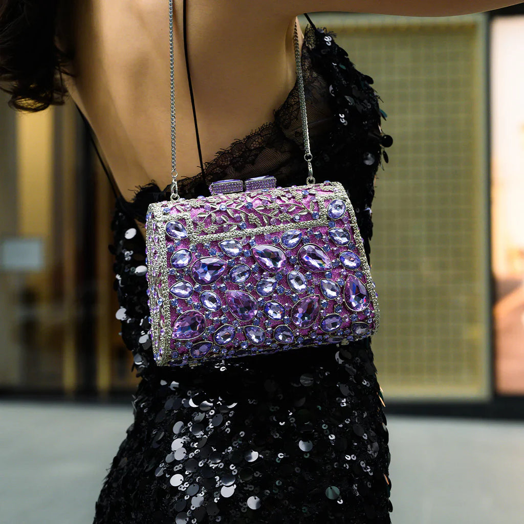 Vioraia (CS) Tiffany Crystals Clutch Bag