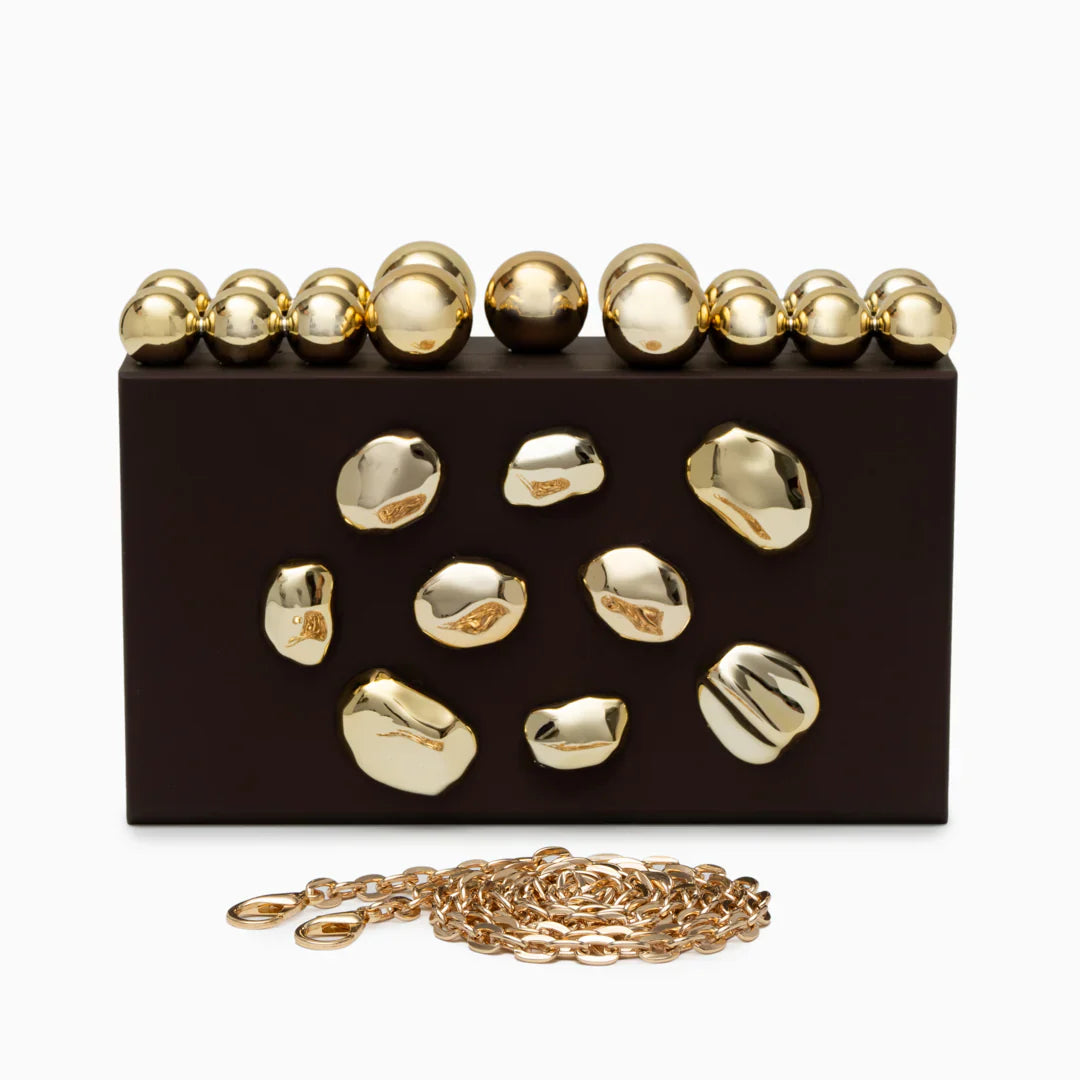 Vioraia Verdant Orbit Clutch Bag