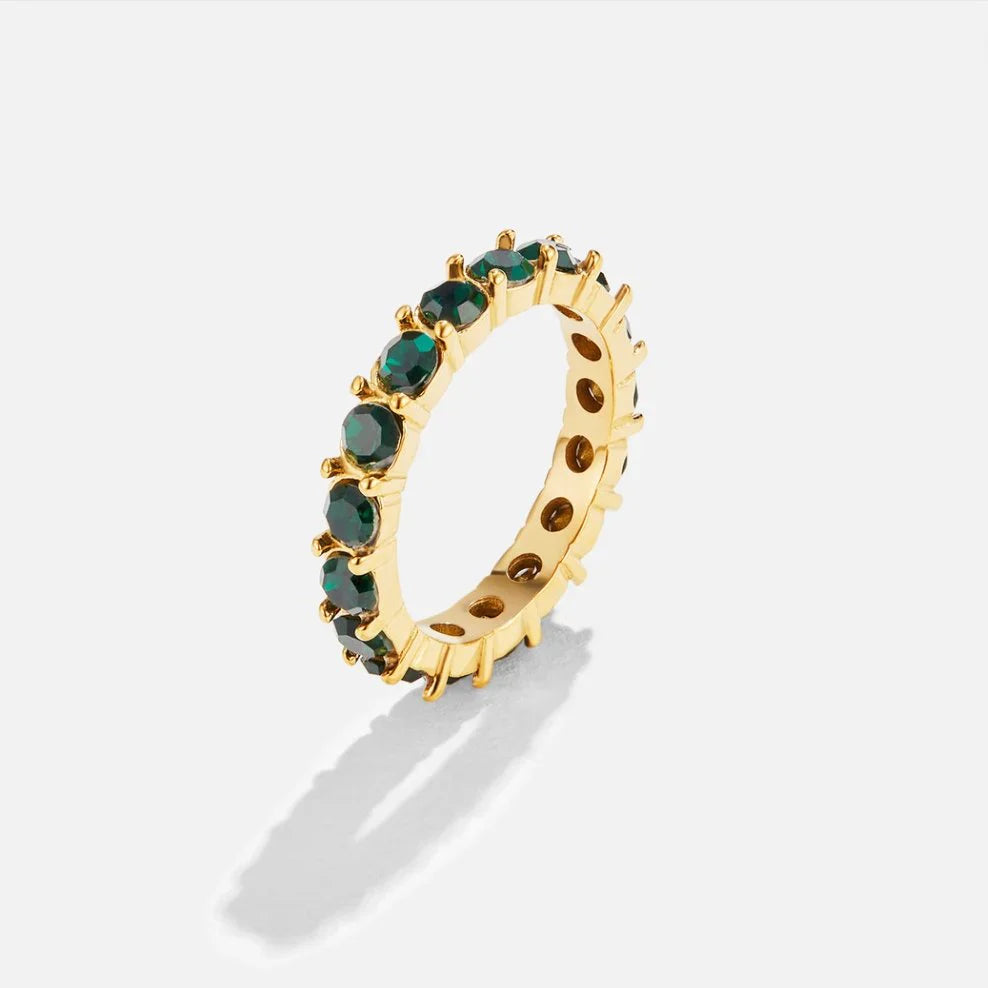 Vioraia Emerald Beauty 18K Crystal Ring