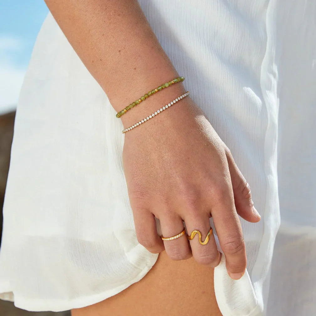 Vioraia Cordelia Gold Tennis Bracelet