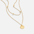 Vioraia Layered Disc Necklace