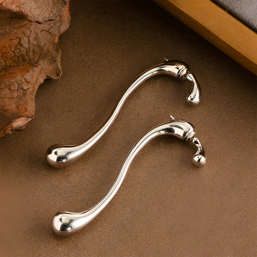 Vioraia Camille Elongated Drop Earrings