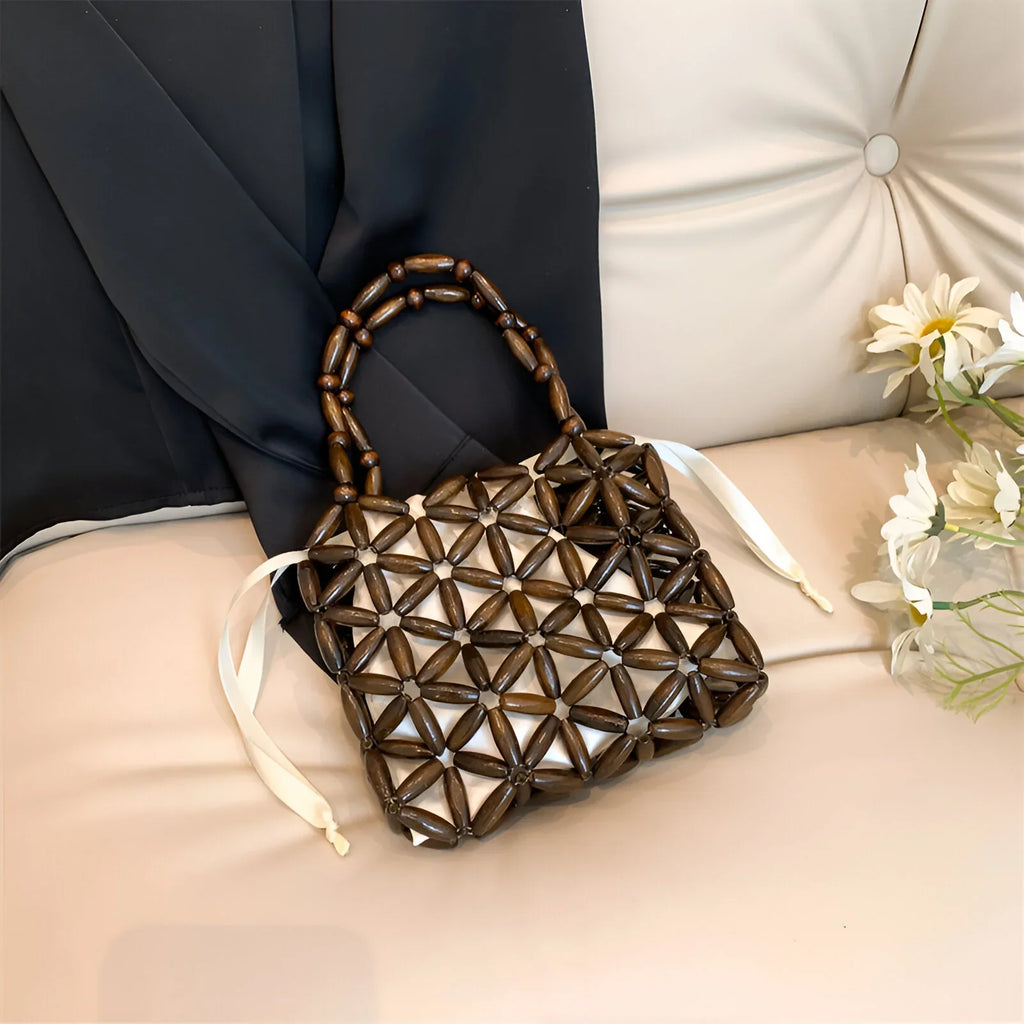 Vioraia Campbell Woven Handbag