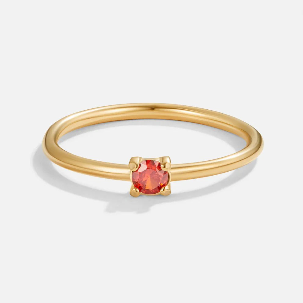 Vioraia Birthstone 18K Gold Rings