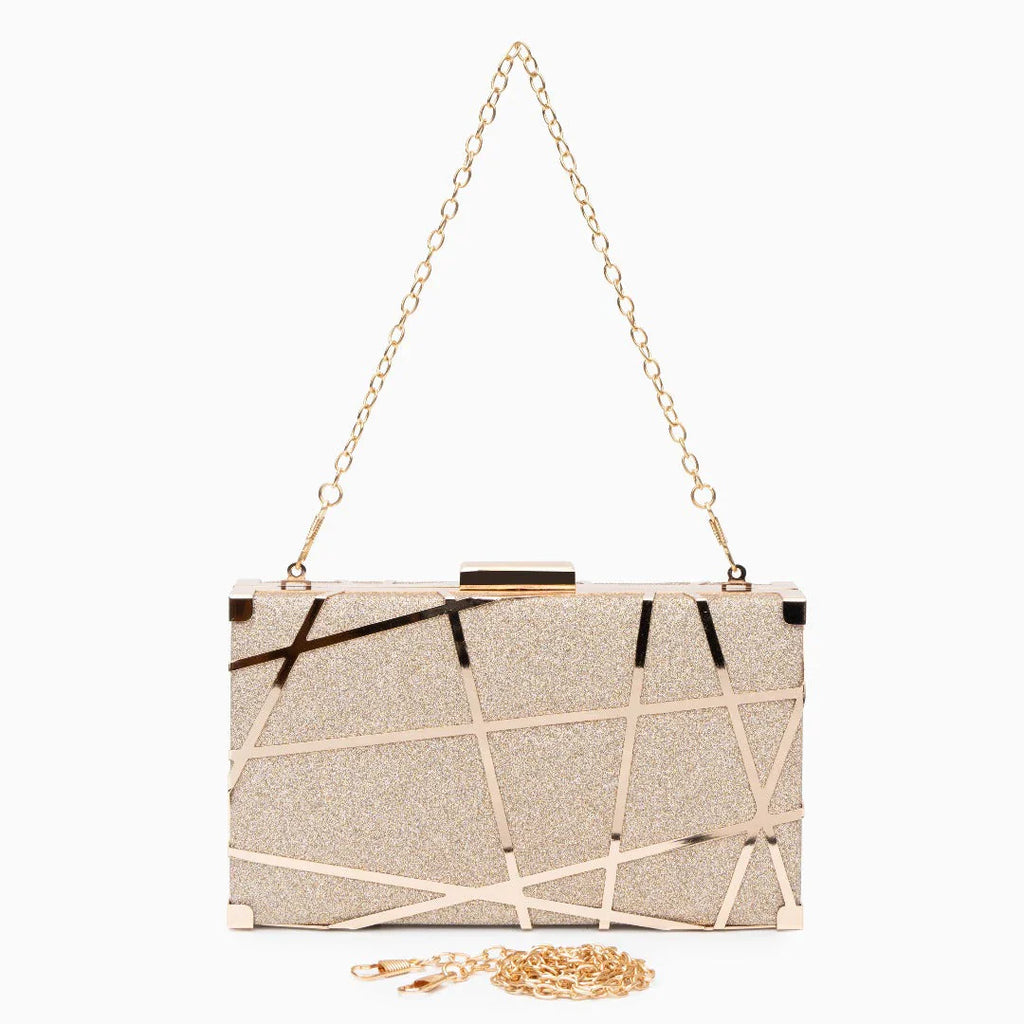 Vioraia Geometric Clutch Bag