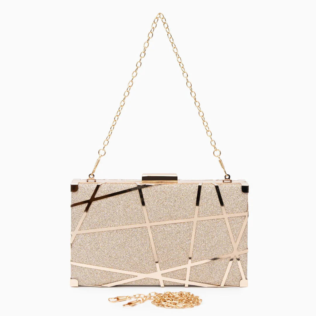 Vioraia Geometric Clutch Bag