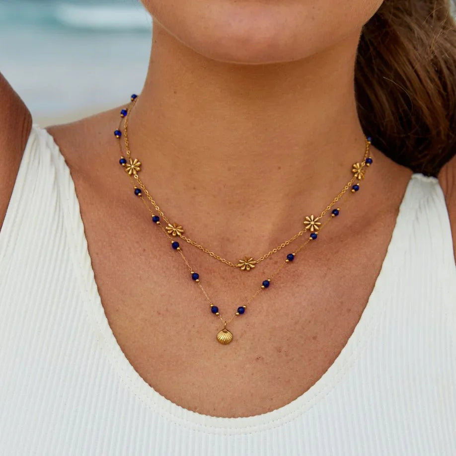 Vioraia Flower Power 18K Gold Necklace