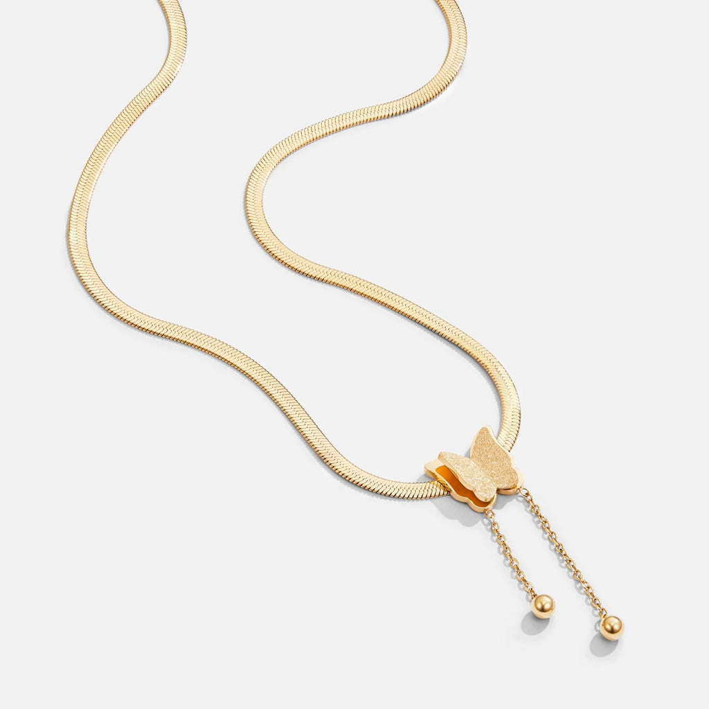 Vioraia Amelie Gold Butterfly Necklace