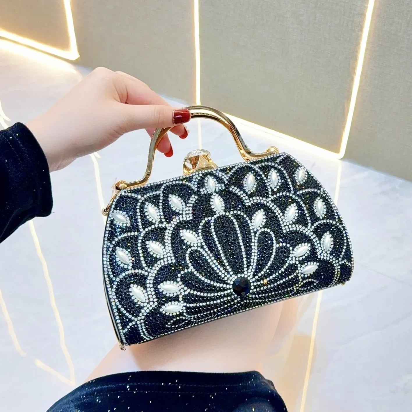 Vioraia Augustine Pearls Handbag