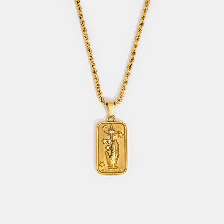 Vioraia ‘The Star’ Tarot Pendant Necklace