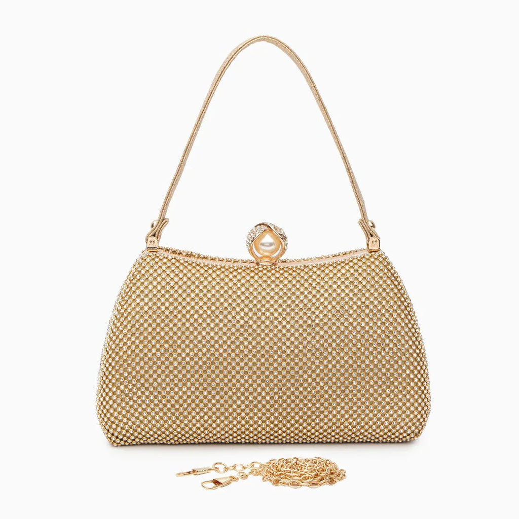 Vioraia Vintage Rhinestones Glitter Handbag