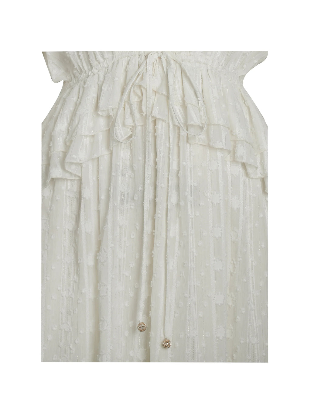 Safiya Jacquard Chiffon Long Sleeve Maxi Dress