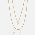 Vioraia Dina Crystal & Gold Layered Necklace