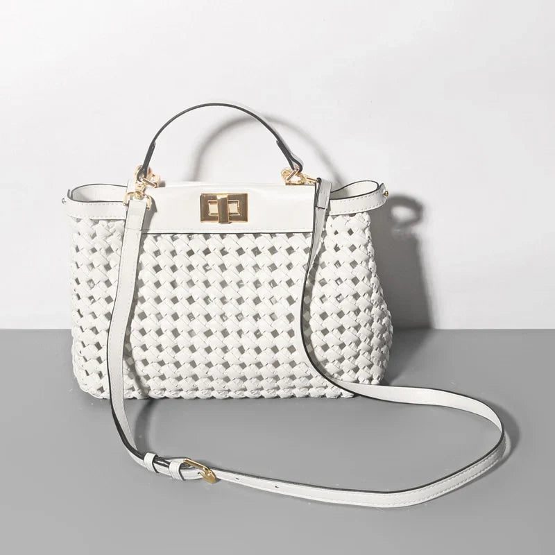 Vioraia Madelynn Braided Tote Bag