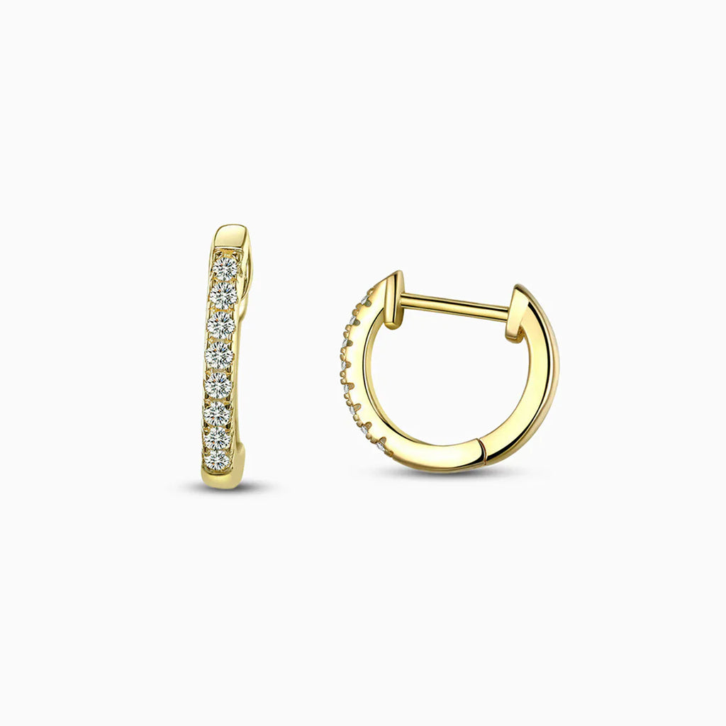 Vioraia Sparkling Huggie Earrings