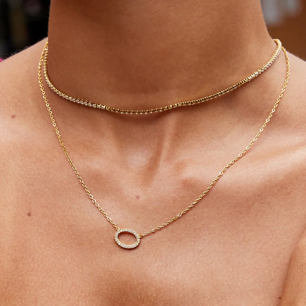 Vioraia Sienna Crystal Necklace