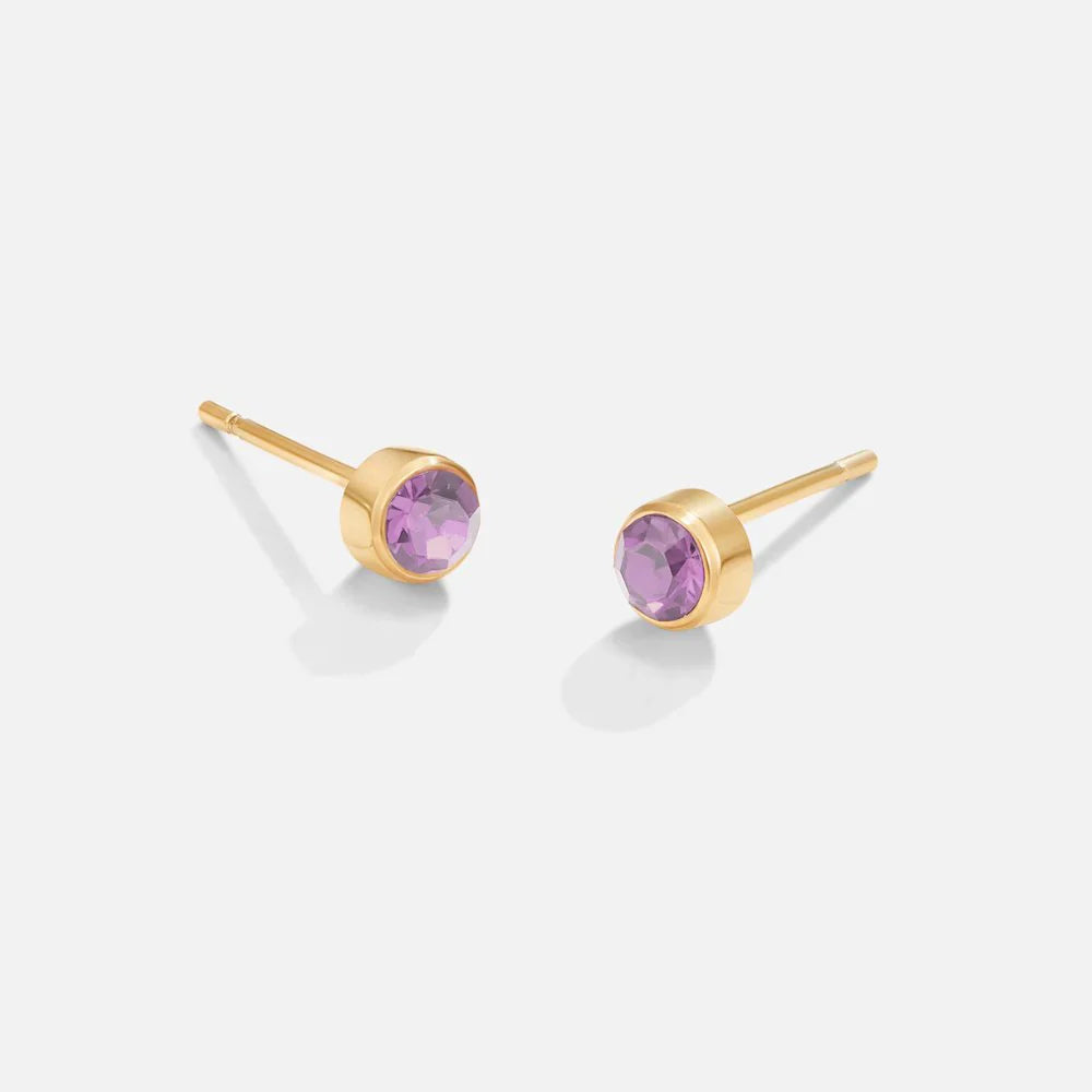 Vioraia Birthstone Stud Earrings