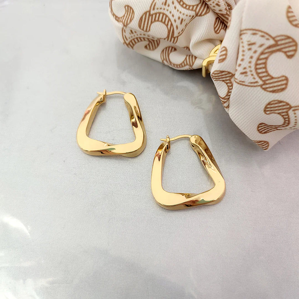 Vioraia Sierra Wave Hoop Earrings