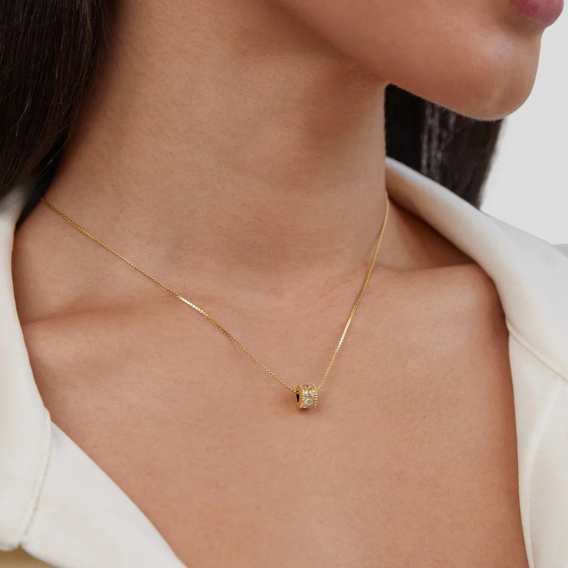 Vioraia Gigi Crystal 18K Gold Necklace