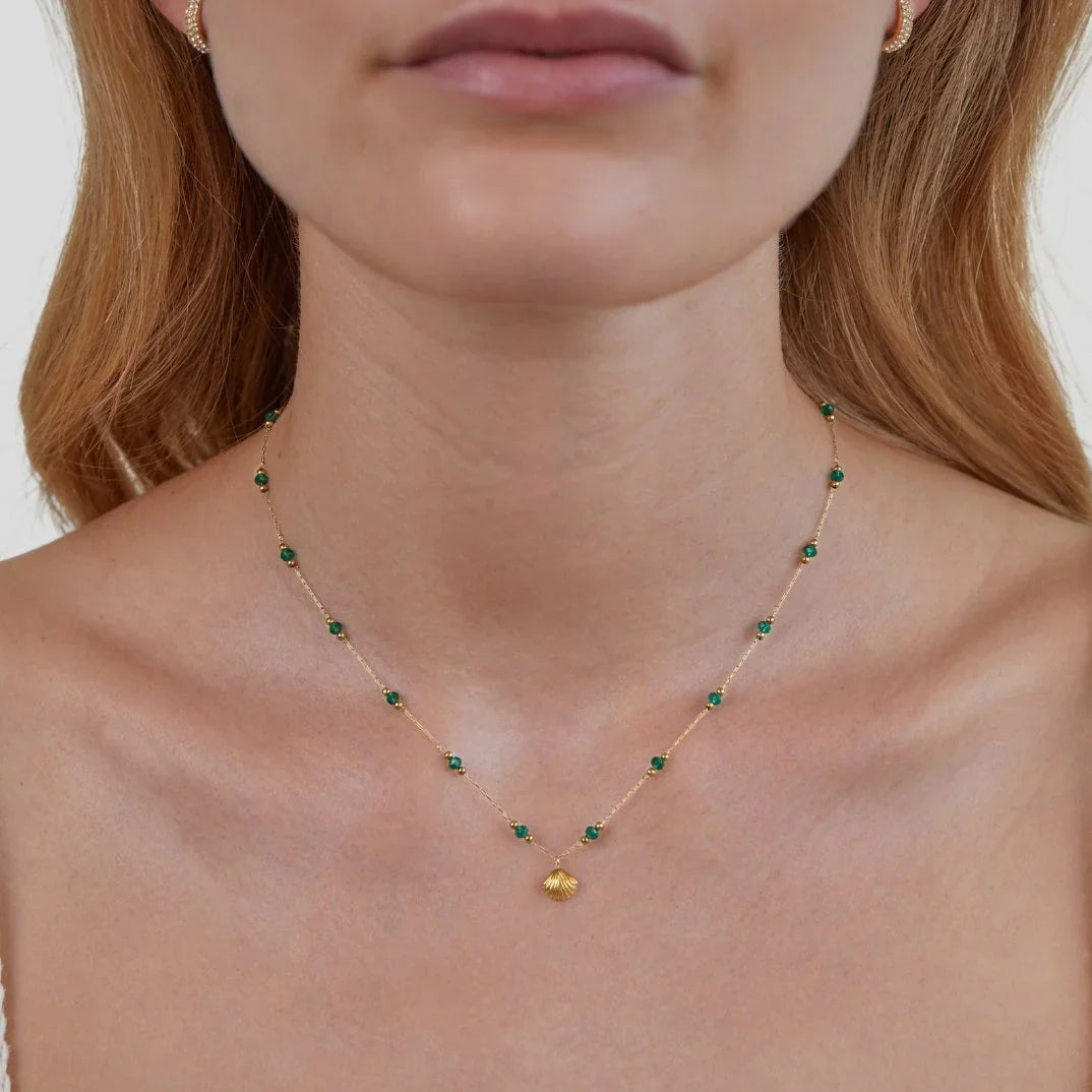 Vioraia Ocean Lover Shell & Bead Necklace Set