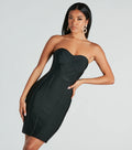 Like An Hourglass Bandage Corset Mini Dress