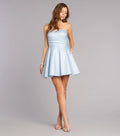 Chloe Glitter A-Line Mini Dress
