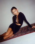 Modita Mini Dress in Lycra Black