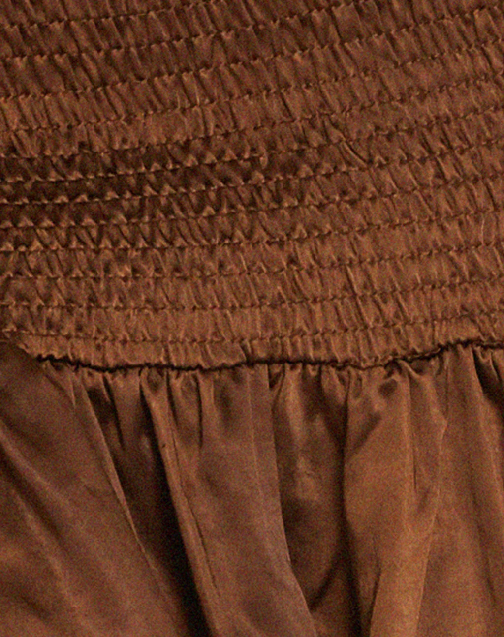 Amasa Mini Dress in Satin Bitter Chocolate