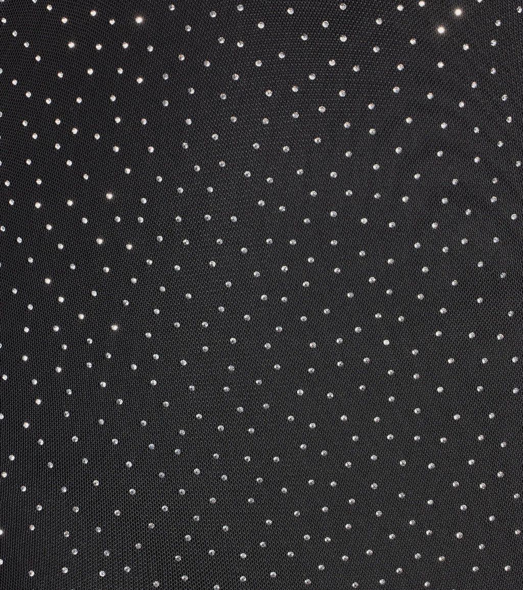Sparkle Time Rhinestone Mesh Bodycon Mini Dress