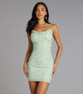 Sweet Luxe Rhinestone And Pearl Mesh Mini Dress