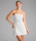 Forever Chic Drop Waist A-line Mini Dress