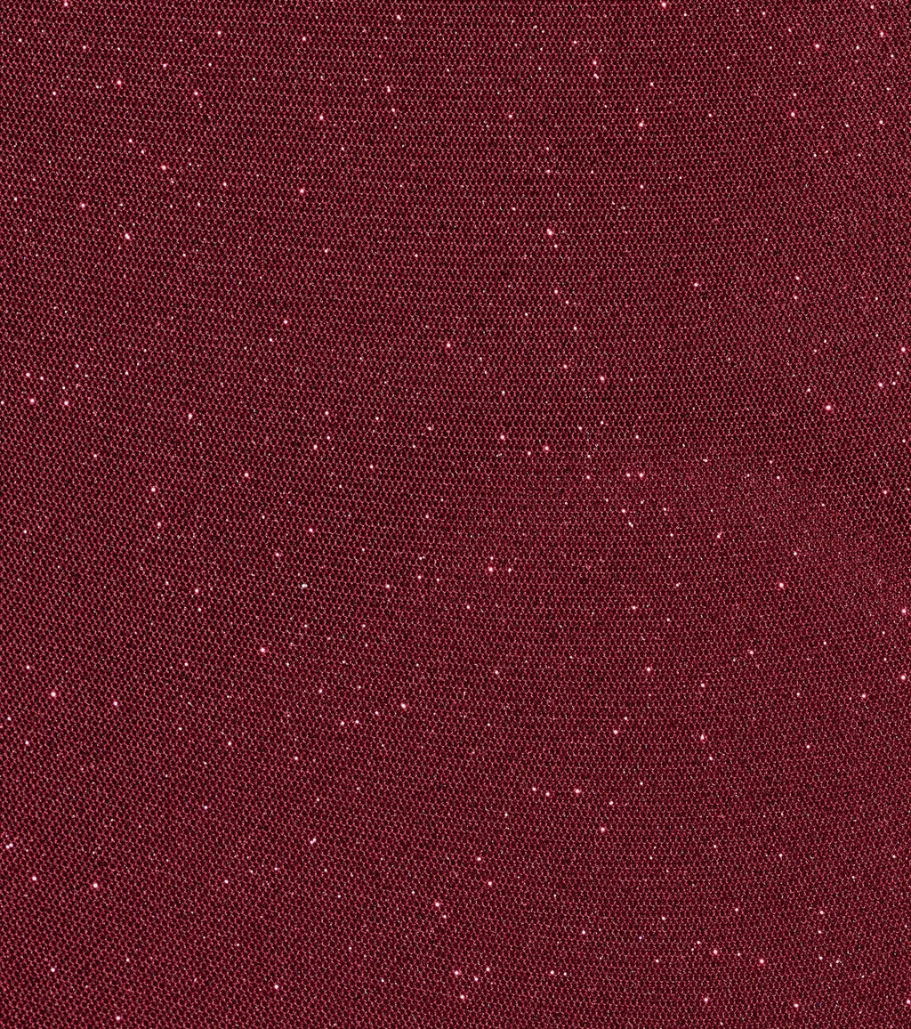 Glam Affair Cold-Shoulder Glitter Mesh Mini Dress