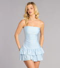 Keep It Flirty Ruffle Mini Dress