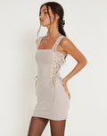Ezilly Mini Dress in Oat Milk