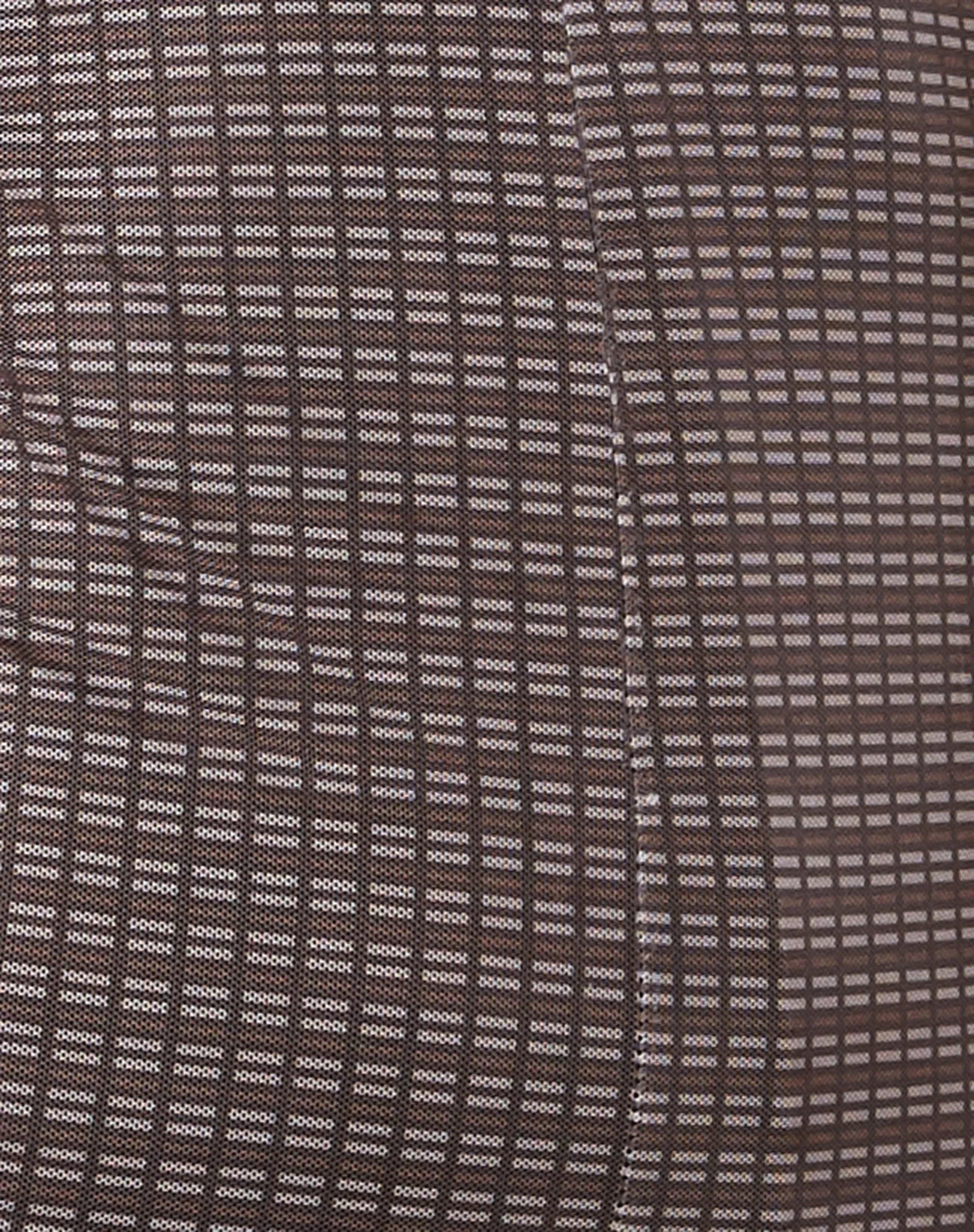 Bebe Mini Dress with Lining in Mini Check Chocolate